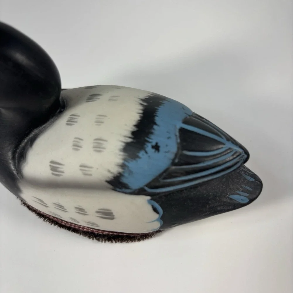 Vintage Jasco Ceramic Duck Lint Remover Duck Decoy Figure